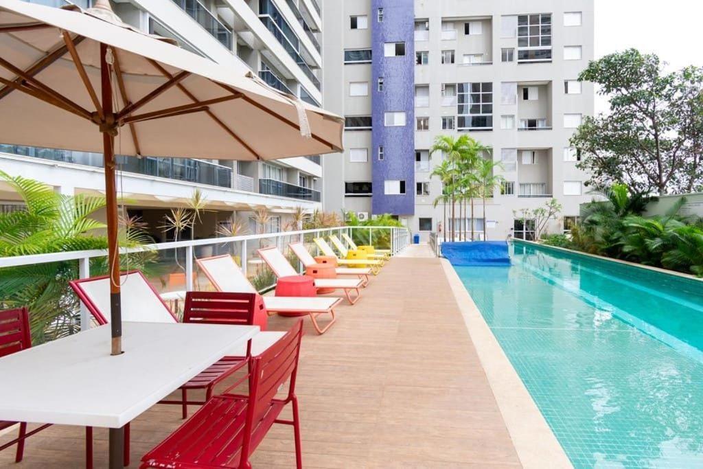 #Th509# Lindo Apto 01 Qto No Setor Bueno Appartement Goiânia Buitenkant foto
